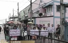 ร้องเรียนโดนเหล็กปิดกั้นทางเข้าหมู่บ้าน