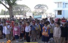 นครพนมหนาวจัด นร.ทำกิจกรรมกลางแจ้งสร้างความอบอุ่น