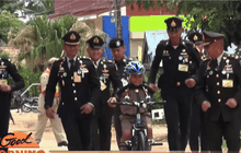 “น้องทาม” สุดปลื้ม รับมอบจักรยานพระราชทาน