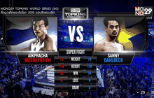 คู่ที่ 6 Super Fight : เอกประชา มีนะโยธิน VS แซนนี่ ดาห์ลเบค