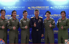 ทอ.เปิดตัวนักบินหญิง 5 คนแรกของไทย