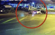 กระบะตั้งใจเบรกให้ชนก่อนพ่นควันซิ่งหนี