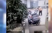 พนักงานส่งของบริษัทดังมือไว ฉกหมวกกันน็อคในที่จอดรถ