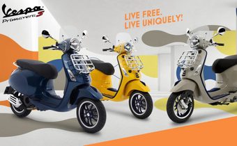 Vespa ถ่ายทอดสีสันแห่งอิสระผ่าน 4 รุ่น 8 เฉดสี สะท้อนเอกลักษณ์สุดพรีเมี่ยม