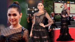 เซ็กซี่เรียกแสงแฟลช ชมพู่ อารยา เดินพรมแดง เทศกาลงานฟิล์ม เวนิช