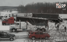 อุบัติเหตุรถชนกันกว่า 50 คันในสหรัฐฯ