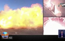 นาทีจรวดสเปซเอ็กซ์ระเบิดรุนแรง ไฟลุกท่วม