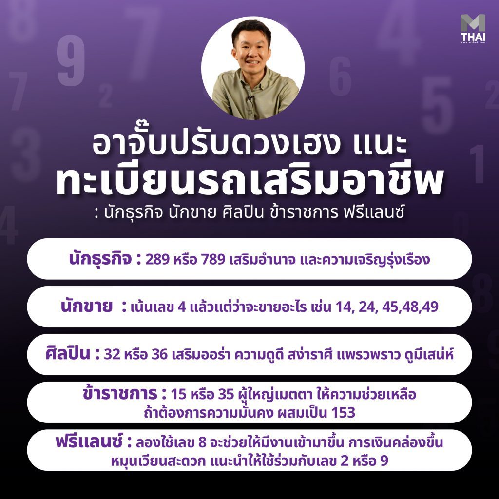 ทะเบียนรถเสริมอาชีพ