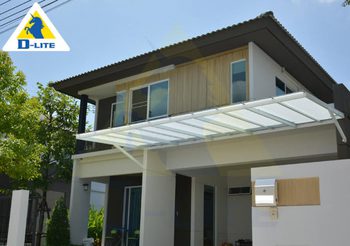 แนะนำแบบหลังคากันแดดหน้าบ้าน ทนทาน ดูแลง่าย แถมกันแดดได้จริง