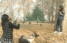 นักท่องเที่ยวแห่ชมใบไม้สีทองในอินเดีย