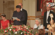 ควีนอังกฤษพระราชทานเลี้ยงอาหารค่ำผู้นำจีน