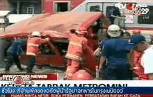 รถไฟชนรถบัสในอินโดนีเซีย ดับ 18 ราย