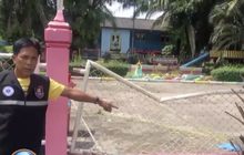 ช้างป่าสองแม่ลูกหิวอาละวาดพังโรงเรียน