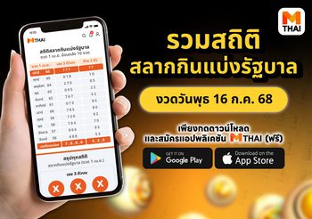 รวมสถิติสลากกินแบ่งรัฐบาล งวดวันพุธ 16 ก.ค. 68