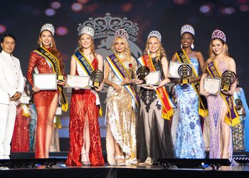 สวยสมมง 2 นางงามจากญี่ปุ่น และเวเนซุเอลา Miss ERIKA HARA -Mrs.WUANDAR JIRLEYTH CASANOVA คว้ามงกุฎ Miss/Mrs. Heritage International 2023