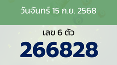 หวยลาว งวดวันจันทร์ 15 กันยายน 2568