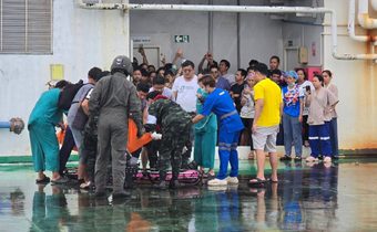 ส่งต่อชีวิตทางอากาศ! ชุดส่งผู้ป่วยทางอากาศ เคลื่อนย้ายหญิงตั้งครรภ์ฉุกเฉินสำเร็จปลอดภัย