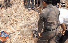 นิติเวช ยันกระดูกสุสานเผานั่งยางเป็นมนุษย์