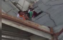 เพิงถล่มระหว่างแข่งรถไถในอินเดีย