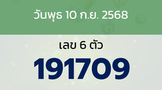 หวยลาว งวดวันพุธ 10 กันยายน 2568