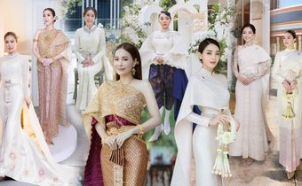 8 ชุดไทยเวดดิ้งสุดปัง ของคนดังแถวหน้าของเมืองไทย