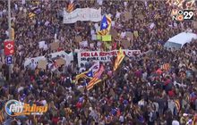 ขบวนนักศึกษาแห่ประท้วงในกาตาลุญญา