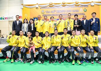 ทีม ตะกร้อ ชายไทย พลิกแซงชนะ อินโดนีเซีย คว้าแชมป์คิงส์คัพ สมัยที่ 32