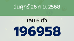 หวยลาว งวดวันศุกร์ 26 กันยายน 2568