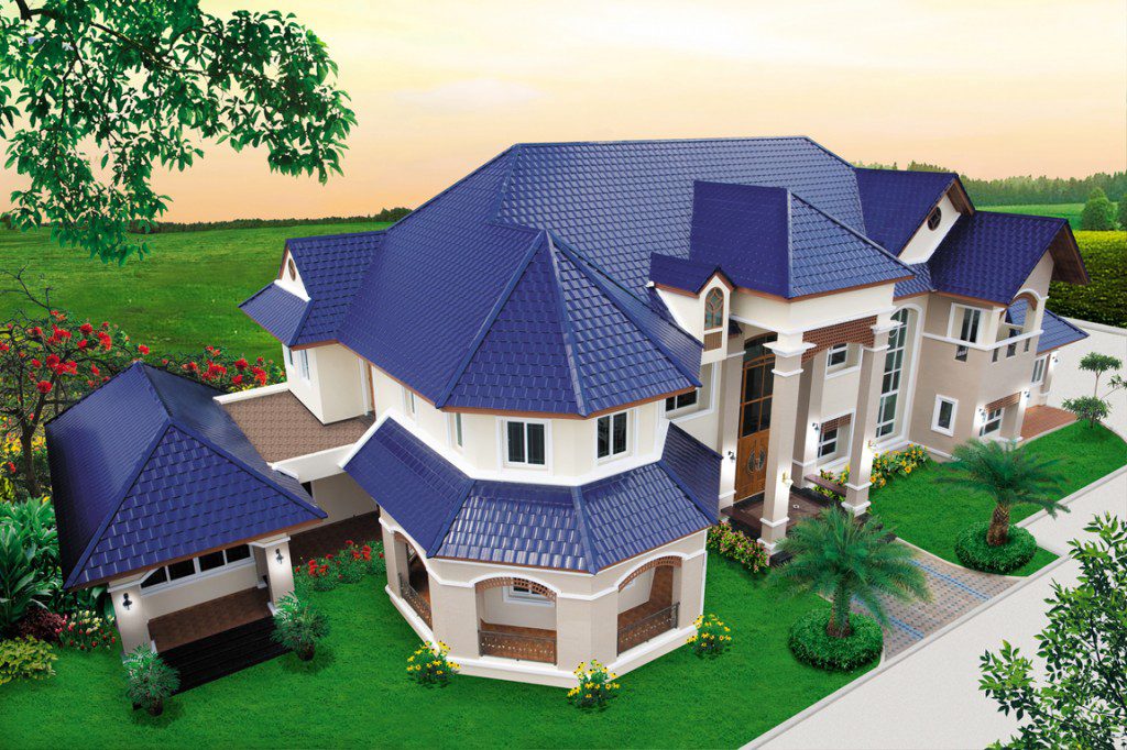 สีหลังคา