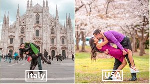 จูบให้โลกรู้ว่าเรารักกัน คู่รักระยะไกล นัดพบกันครึ่งทาง พิสูจน์รักแท้ไม่มีคำว่าไกล