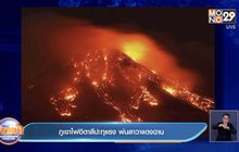 ภูเขาไฟอิตาลีปะทุแรง พ่นลาวาแดงฉาน
