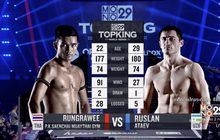 คู่ที่ 3 Super Fight รุ่งราวี พี. เค. แสนชัยมวยไทยยิม VS. รุสลาน อตาเยฟ