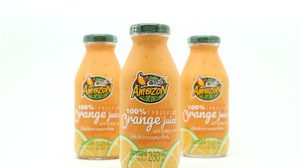 ใหม่!! น้ำส้มเขียวหวานผสมเกล็ดส้ม 100% จาก Cafe Amazon