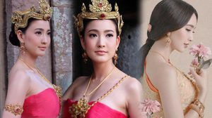 รวมภาพ!! แต้ว ณฐพร ใส่ชุดไทย สวยงดงามราวกับ นางในวรรณคดีไทย