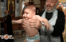 พิธีรับศีลจุ่มเด็กแรกเกิดในจอร์เจีย