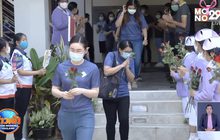 ขอนแก่นจัดพิธีส่งตัว 89 บุคลากรทางการแพทย์ หลังกักตัวครบ 14 วัน