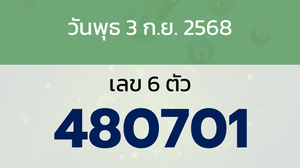 หวยลาว งวดวันพุธ 3 กันยายน 2568