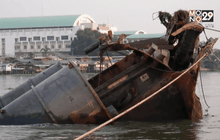 กู้ซากเรือบรรทุกทรายหนัก 700 ตัน