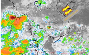 ภาคใต้มีฝนตกต่อเนื่อง ฝนตกหนักบางแห่ง – กทม. ปริมณฑลมีฝนฟ้าคะนอง