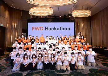 เอฟดับบลิวดี ประกันชีวิต จัด ‘FWD Hackathon’ ชวนคนรุ่นใหม่สร้างสรรค์นวัตกรรมที่แตกต่างภายใต้แนวคิด “การเปลี่ยนมุมมองของผู้คนที่มีต่อการประกันชีวิต”