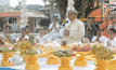 บวงสรวงพระธาตุฯ แก้ไขสนิมทองคำบนยอดปลี