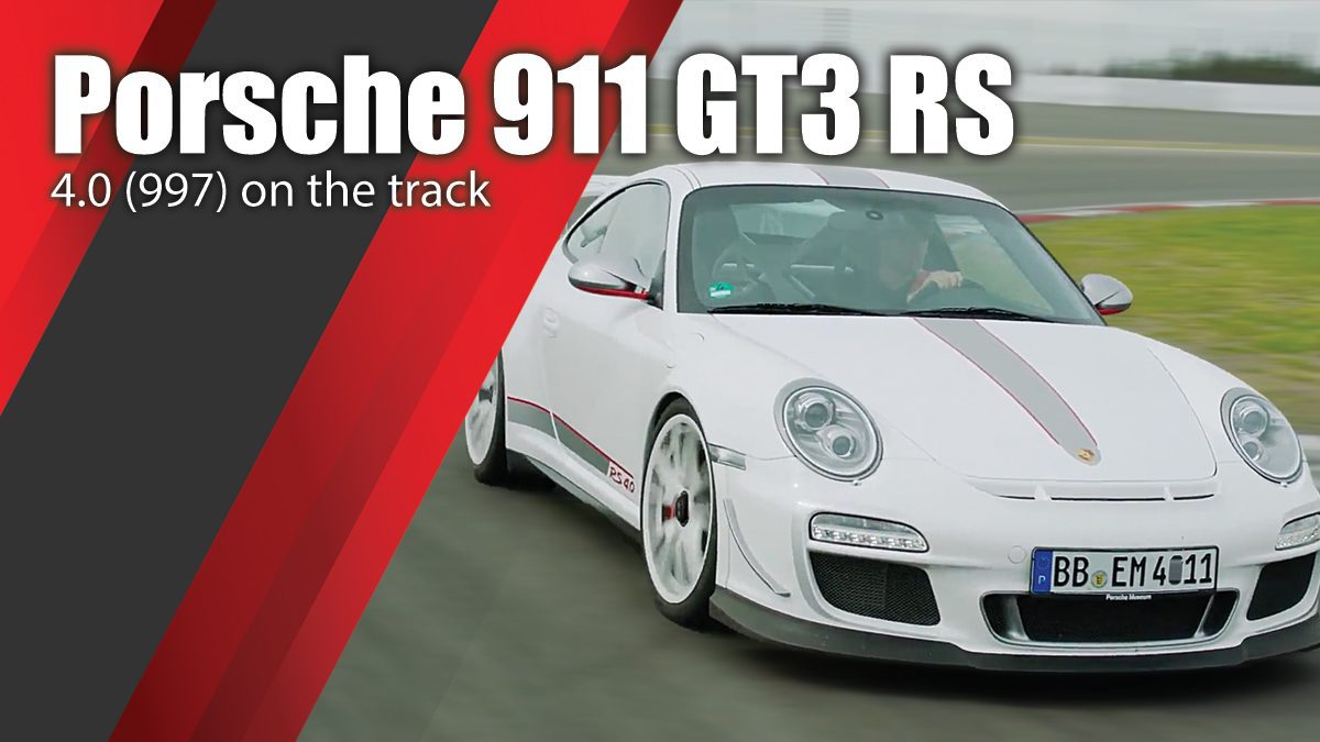 Porsche 911 GT3 RS 4.0 (997) on the track