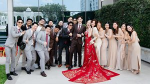 ชื่นมื่น นักแสดงหนุ่ม บอส ชนกันต์ เข้าพิธีแต่งงานไทย-จีนกับแฟนสาว บี สราลี