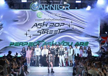 Garnier ทำถึง! ชวน เนเน่ พรนับพัน ยกทัพศิลปิน T-POP มาอวดสีผมใหม่! สี Cool Ash ที่อีเวนท์ ASH POP STREET ใจกลางสยามสแควร์