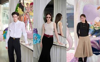 พีพี–ณิชา–โบว์ ระเบิดความปังกลางสวนดอกไม้! เขย่าแฟชั่นโลกในงานเปิด GENTLE MONSTER 2026 Bouquet Collection