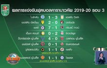 ผลการแข่งขันฟุตบอลคาราบาวคัพ รอบ 3 วันที่ 26-09-62 