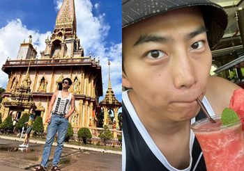 “แทคยอน 2PM” สามีแวมไพร์​บุกเมืองไทย เที่ยววัดฉลอง จ.ภูเก็ต