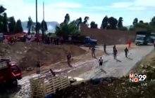 คนหนีตายหลังถูกโคลนถล่มในเปรู