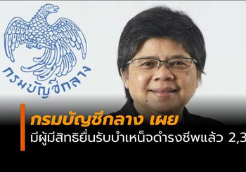 กรมบัญชีกลางเผย มีผู้รับบำนาญอายุ 70 ปีขึ้นไป ที่มีสิทธิยื่นรับบำเหน็จดำรงชีพแล้ว 2,396 ราย