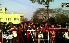 ชาวเมียนมาชุมนุมที่ด่านเจดีย์สามองค์เป็นวันที่ 3